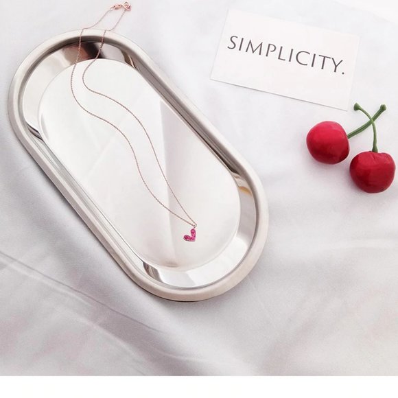 NEW Rose Gold Diamond Heart Necklace - Picture 4 of 6